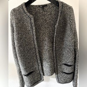 Maje tweed jacket cardigan merino wool Small